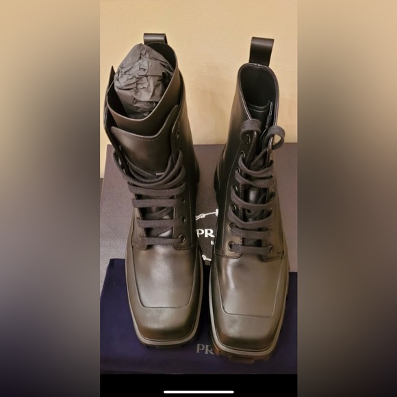 Prada Monolith Combat Boots main image 8
